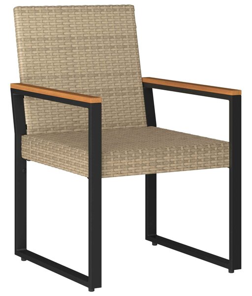 VidaXL Kültéri Bútor Szett 4 pcs Beige és Krémszínű polirattan