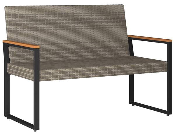 VidaXL Kültéri Bútor Szett 4 pcs Szürke és sötétkék polirattan