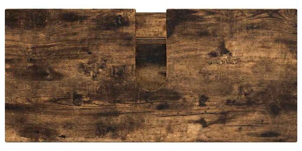 VidaXL Fürdőszoba bútor szett 4 db Füstölt tölgy 35 x 30 x 192 cm