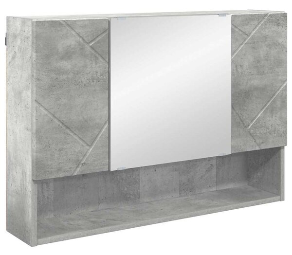 VidaXL Fürdőszoba bútor szett 5 db Beton Szürke 35 x 30 x 192 cm