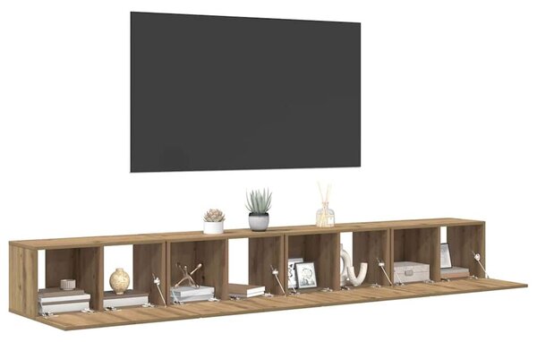 VidaXL TV szekrény garnitúra 4 pcs kézműves tölgy 60 x 30 x 30 cm