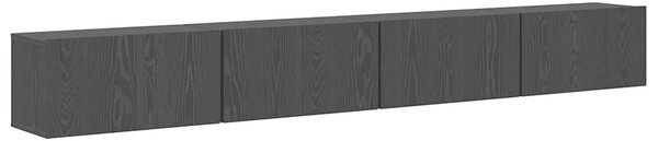 VidaXL TV szekrény garnitúra 4 pcs Musta tammi 60 x 30 x 30 cm Faanyag