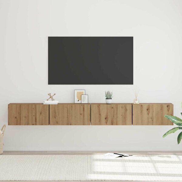 VidaXL TV szekrény garnitúra 4 pcs kézműves tölgy 60 x 30 x 30 cm