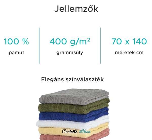 SOFT fürdőlepedő 70x140 cm fehér, 100% pamut