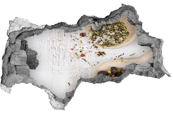 3d fali matrica lyuk a falban Zöldségek és fűszerek