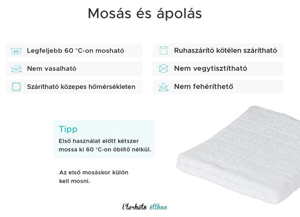 SOFT fürdőlepedő 70x140 cm fehér, 100% pamut