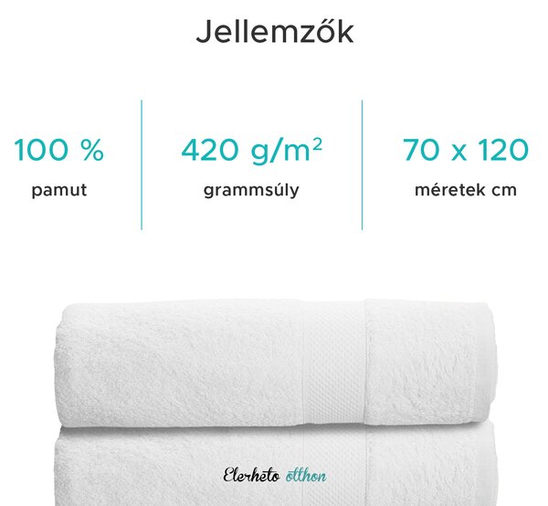 Sárga fürdőlepedő DONNA 70x120 cm, 100% pamut