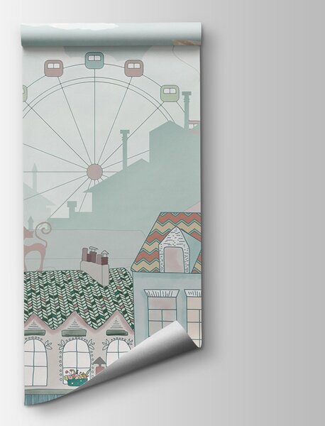 Fotótapéta Város, ahol sok épület és hőlégballon található, Városkép fotótapéta, Népszerű fotótapéta, u62119v2 - Tapeko.hu