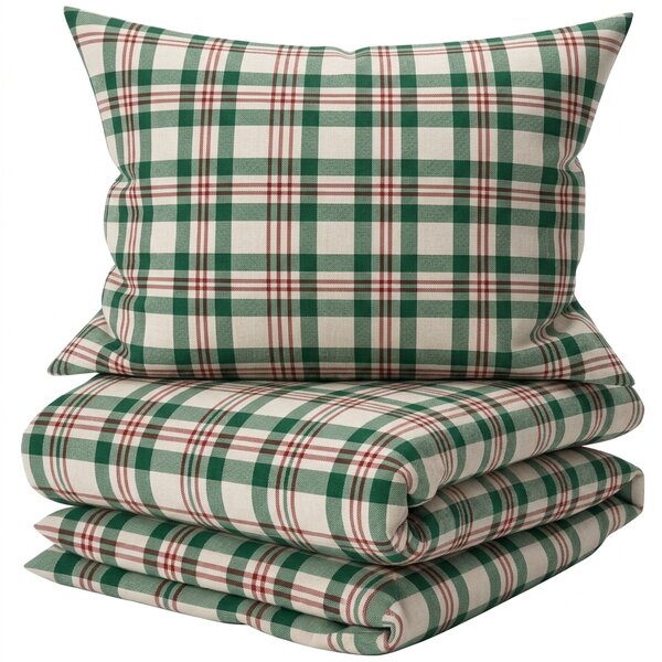 Pamut ágynemű WINTER PLAID színes hotelzsebbel Ágyneműhuzat mérete: 70 x 90 cm | 140 x 200 cm