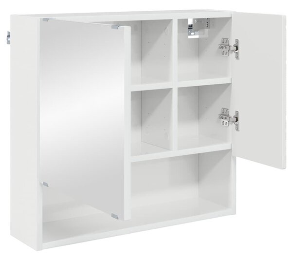 VidaXL Fürdőszoba bútor szett 3 db Magas Fényű Fehér 61 x 35 x 64 cm