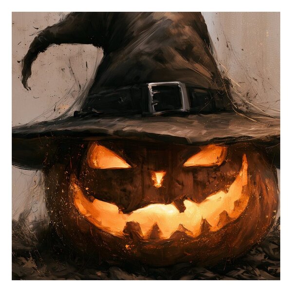Kép ragyogó halloweeni tök