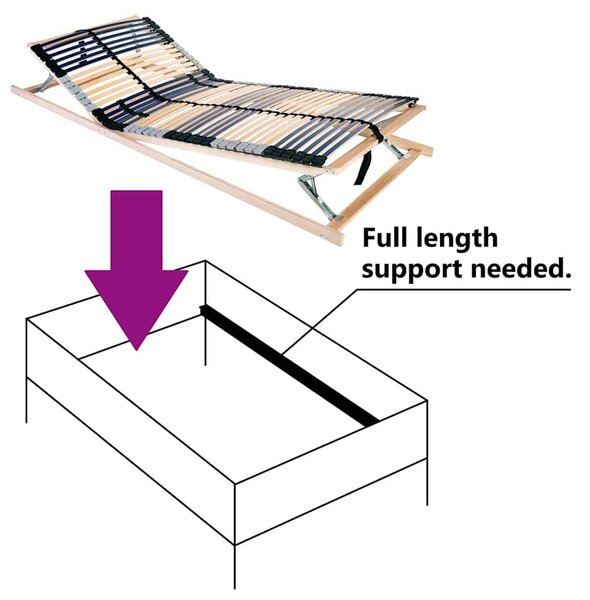 VidaXL Lécalap Barna 80 x 190 cm Tömör bükkfa