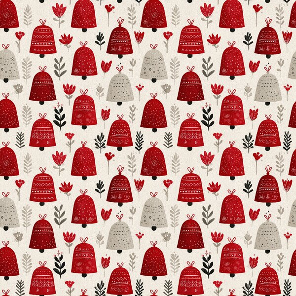 Pamut ágynemű CHRISTMAS BELLS színes kivitel Ágyneműhuzat mérete: 70 x 90 cm | 140 x 200 cm