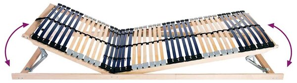 VidaXL Lécalap Barna 80 x 190 cm Tömör bükkfa