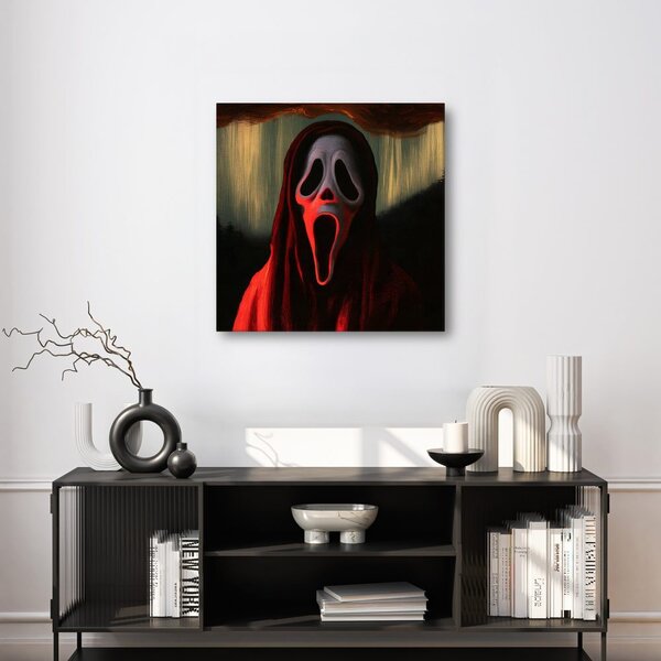 Kép horrorfigura vörös ég alatt