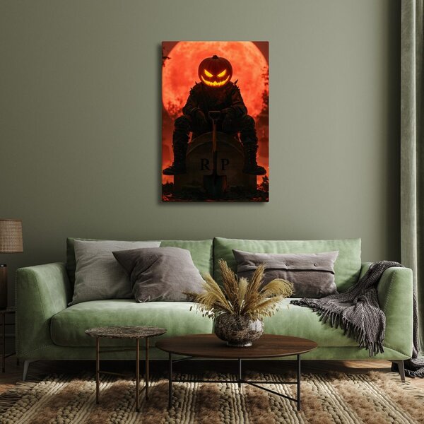 Kép halloweeni rémület vörös hold alatt