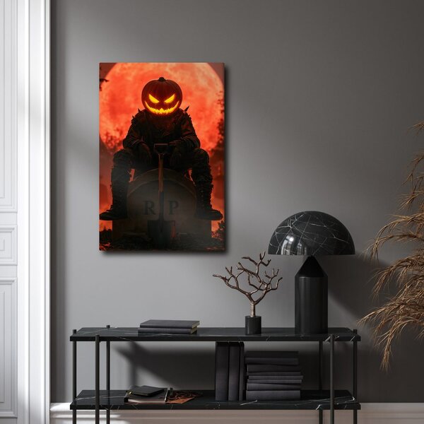 Kép halloweeni rémület vörös hold alatt