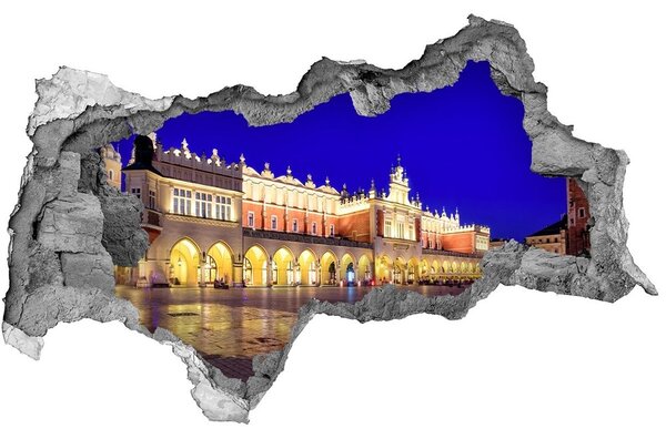 3d fali matrica lyuk a falban Krakkó, lengyelország