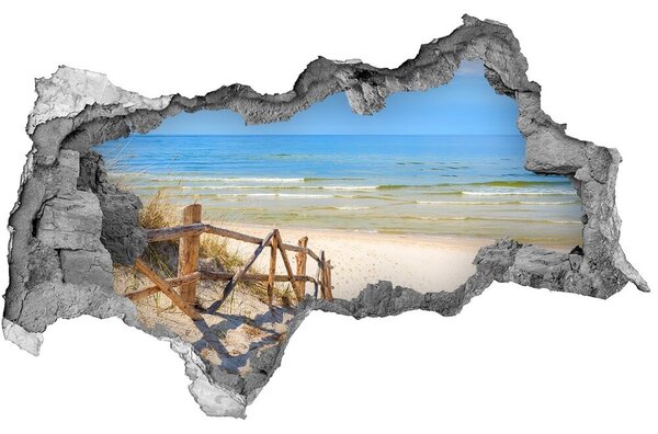 3d fali matrica lyuk a falban Bejárat a strand