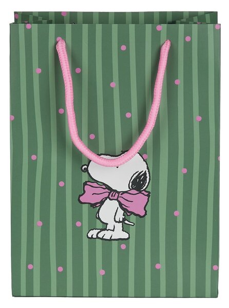 PEANUTS ajándéktáska , Snoopy masnival közepes