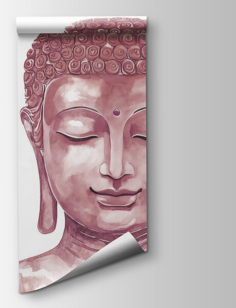Fotótapéta Virágokkal körülvett Buddha-festmény, Virágos fotótapéta, Népszerű fotótapéta, w04005v2 - Tapeko.hu