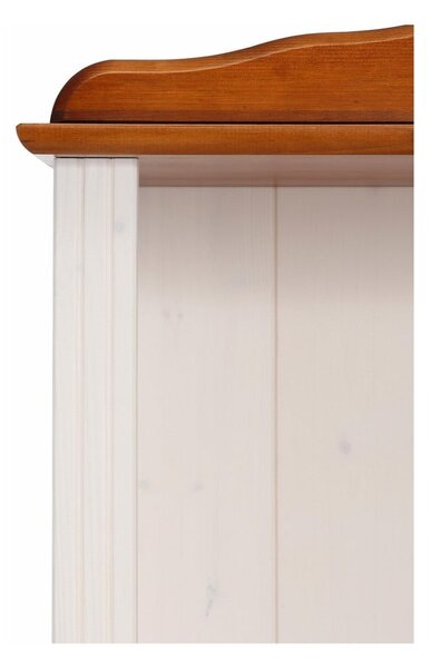 Fehér-natúr színű borovi fenyő könyvespolc 70x181 cm Ella – Støraa