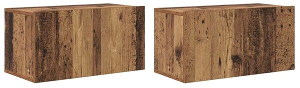 VidaXL TV szekrény garnitúra 4 pcs Régi fa 60 x 30 x 30 cm Faanyag