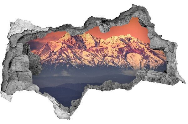 3d fali matrica lyuk a falban Sunrise tatry