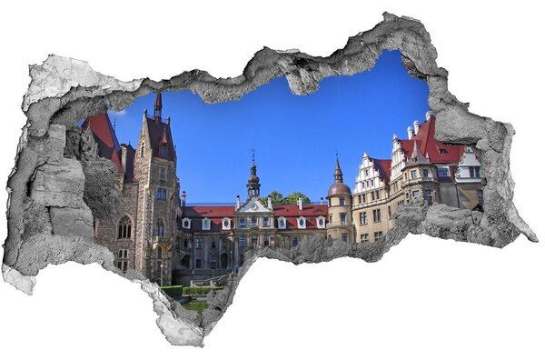 3d fali matrica lyuk a falban Lengyelország castle moszna