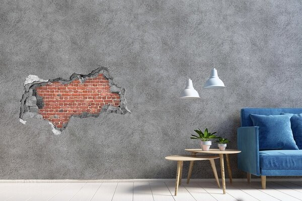 3d fali matrica lyuk a falban Téglafal