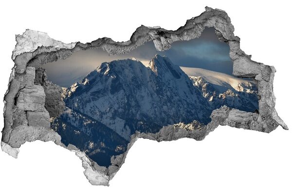 3d fali matrica lyuk a falban Giewont tél