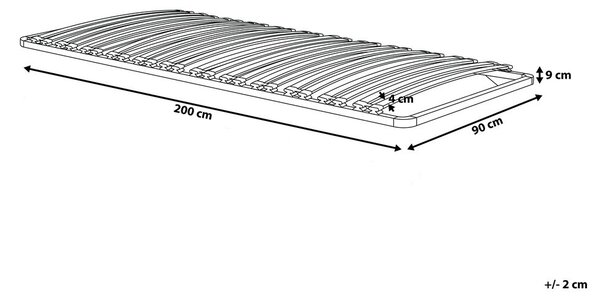 Léces ágyrács COMBOURG 90 x 200 cm