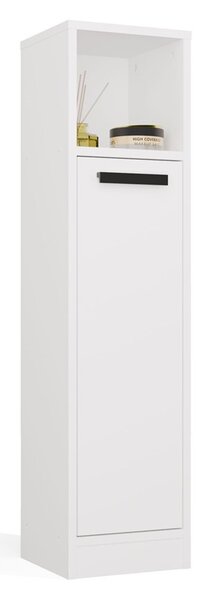 Aldabra MEXY 1D fürdőszoba szekrény 25.5x24x102 cm, fehér-fekete
