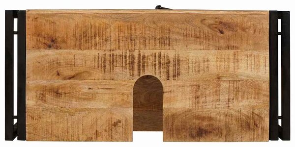 VidaXL Mosdókagyló szekrény Barna 71 x 33 x 58 cm Tömör Mangófát