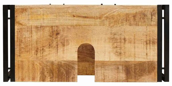 VidaXL Mosdó szekrény fiókkal Barna 71 x 33 x 58 cm Tömör Mangófát