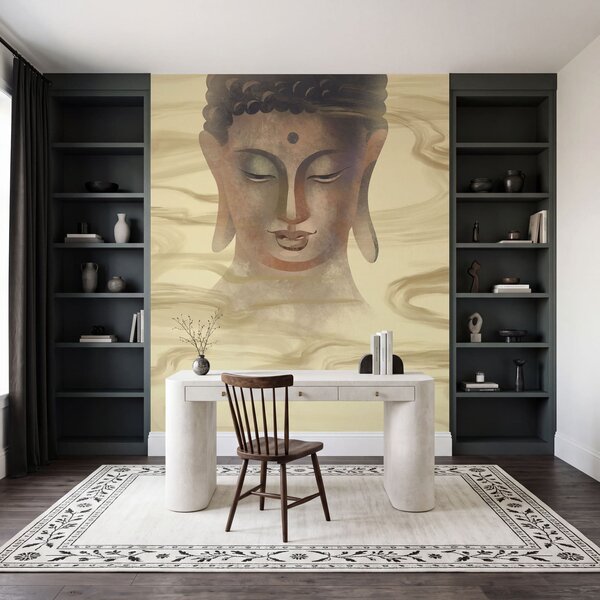 Fotótapéta Buddha-fej ábrázolása, Absztrakt fotótapéta, Népszerű fotótapéta, t01012 - Tapeko.hu