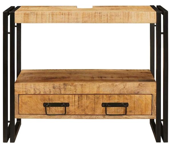 VidaXL Mosdó szekrény fiókkal Barna 71 x 33 x 58 cm Tömör Mangófát