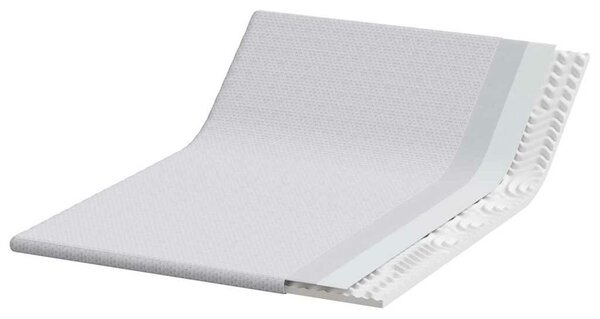 VidaXL Matrac topper Fehér 140 x 200 cm Jacquard Szövet