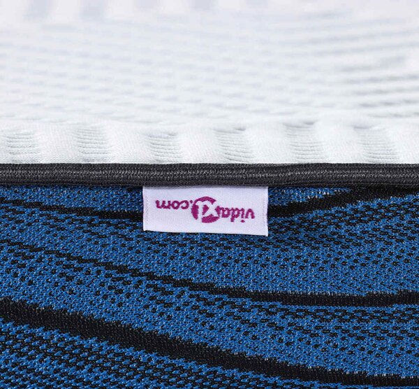 VidaXL Matrac topper 180 x 200 cm vastag Jacquard szövet Fehér