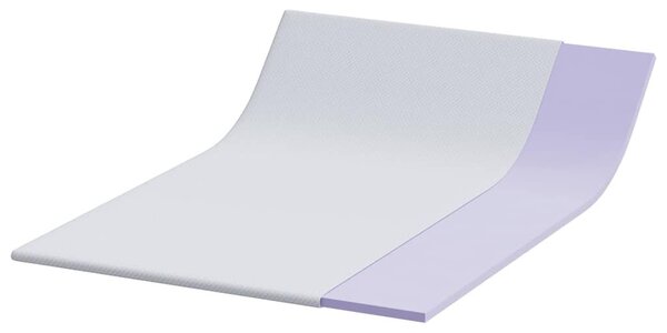 VidaXL Memóriahab matrac topper 140 x 200 cm Thick Puha Fehér