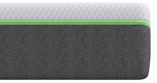 VidaXL Matrac Közepesen puha 100 x 200 cm Fehér és Szürke