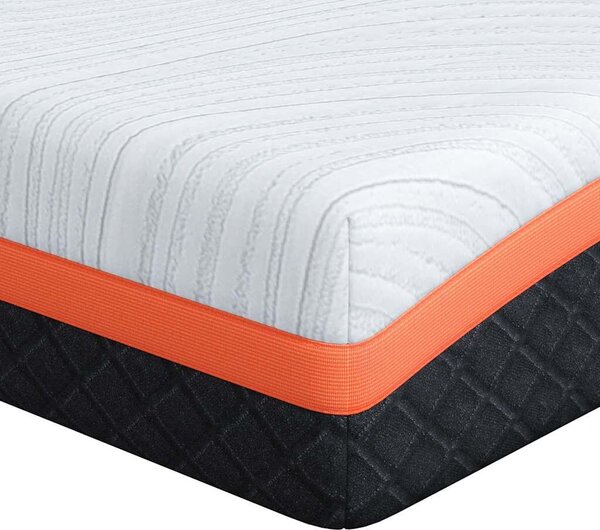 VidaXL Matrac Fehér és Szürke 80 x 160 cm Gél Memóriahab