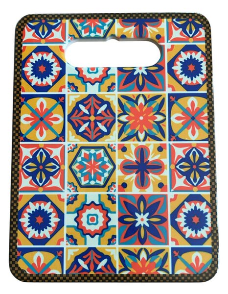 Színes vágódeszka mediterrán színekben 24 cm x 18 cm méretben