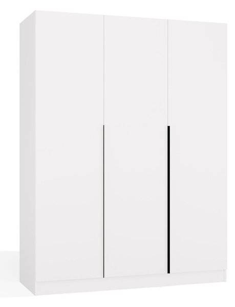 Aldabra SENSO 3D gardróbszekrény 150x56.5x200 cm, fehér-fekete