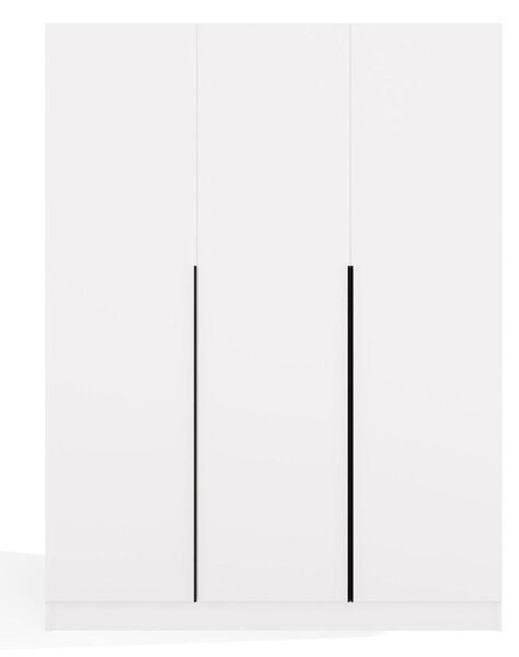 Aldabra SENSO 3D gardróbszekrény 150x56.5x200 cm, fehér-fekete