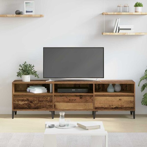 VidaXL TV szekrény Régi fa 150 x 30 x 44.5 cm Faanyag