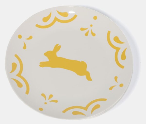 Sinsay - Porcelán tányér nyúlmintával - sárga