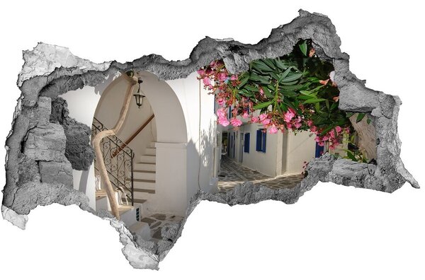 3d lyuk fal dekoráció Hangulatos utcáin