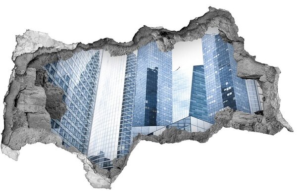 3d lyuk fal dekoráció Felhőkarcoló
