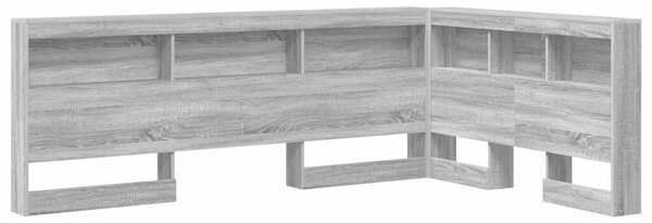 VidaXL Tároló fejtámla Szürke Sonoma 207,5 x 137,5 x 76,5 cm Faanyag